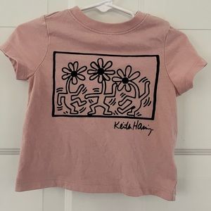 Pink Keith Haring tee